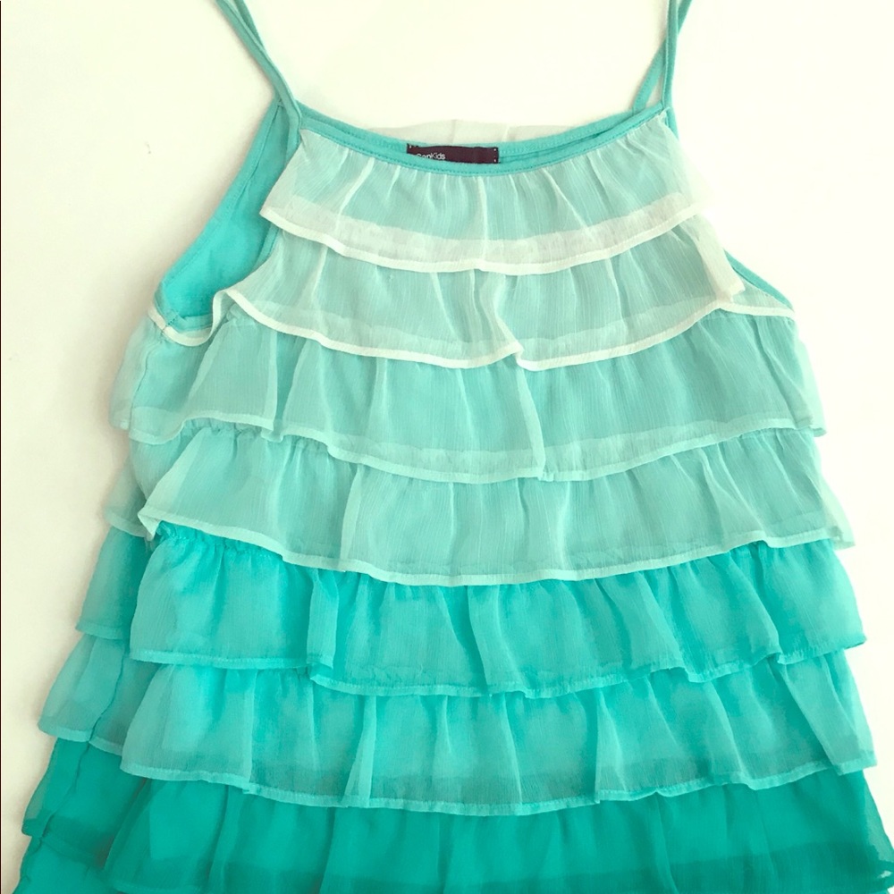 Gap Kids Girls Size L(10) Ruffle tiered tank top